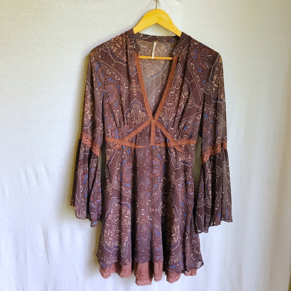 Free People Bell Sleeve Dress